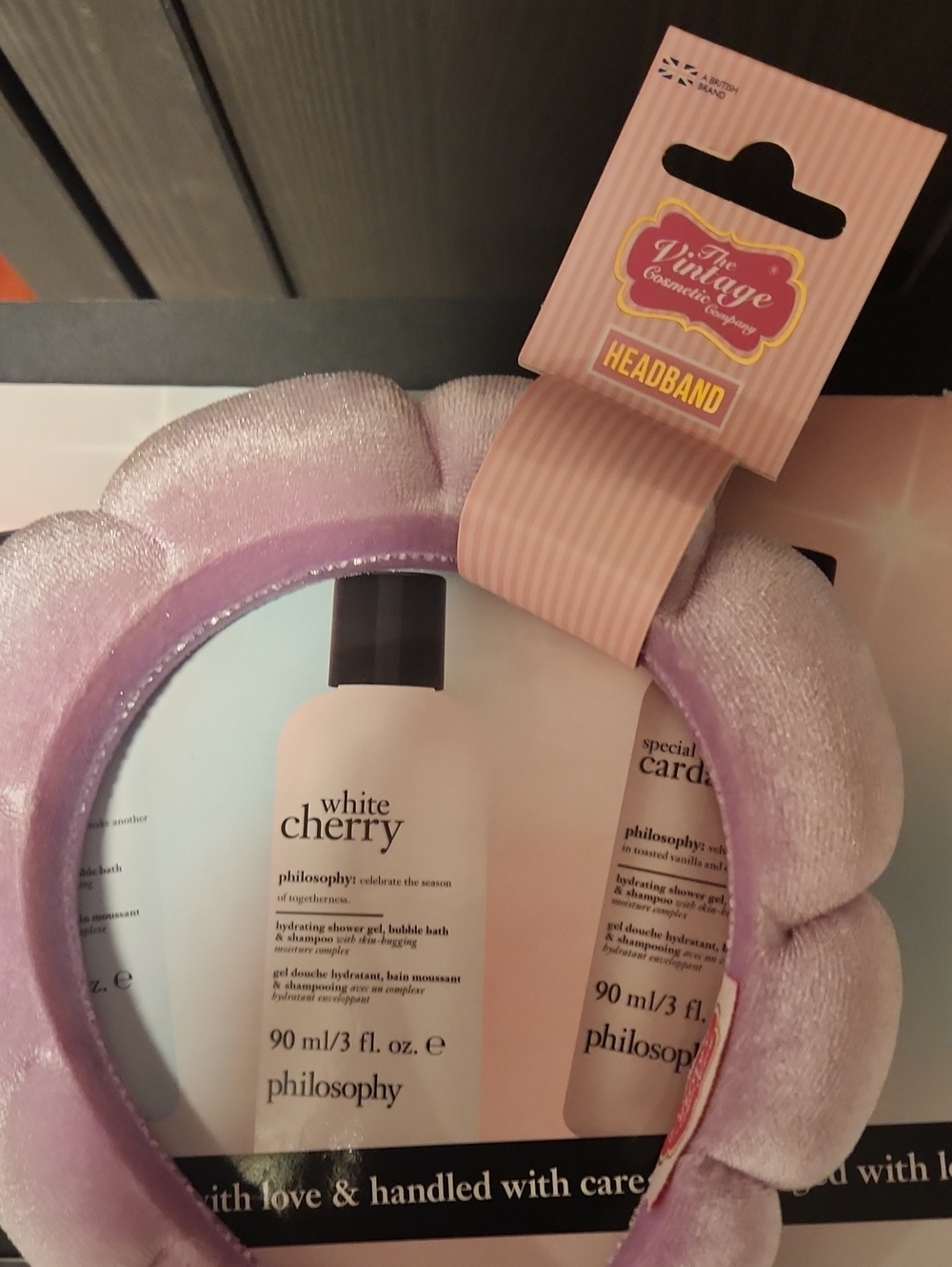 Philosophy Delightful Shower Gel Trio with Light Purple Headband. Brand New - Picture 3 of 3